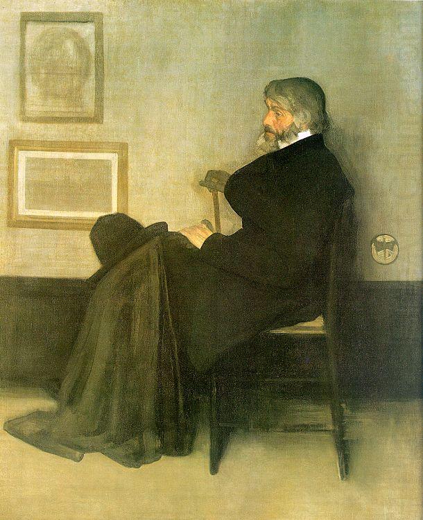 James Abbott McNeil Whistler Portrait of Thomas Carlyle china oil painting image